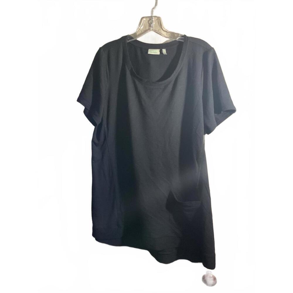 Logo Lounge Black Casual Tee 1X